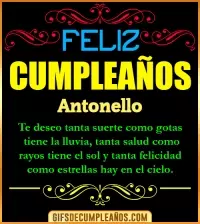 GIF Frases de Cumpleaños Antonello